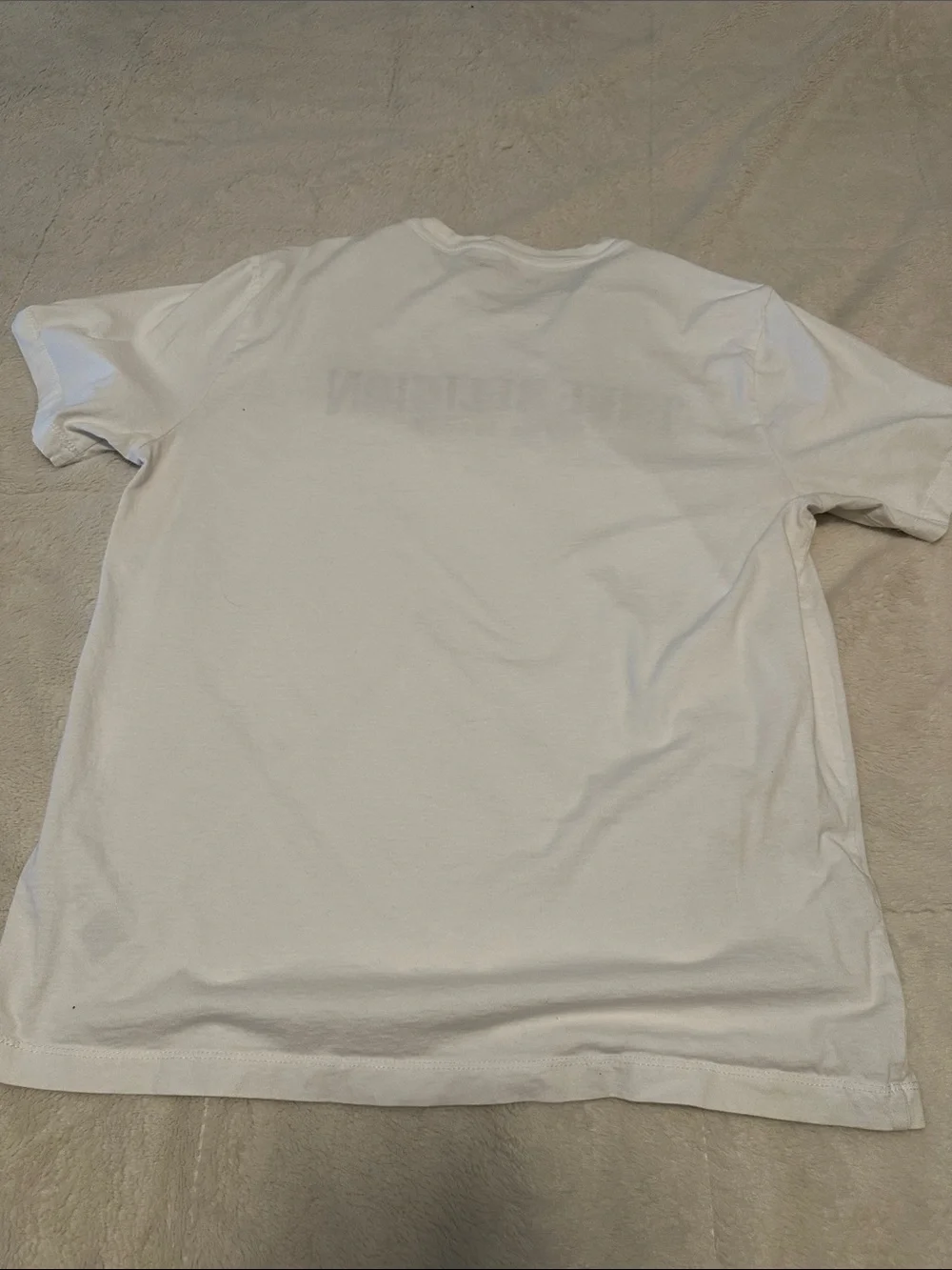 True Religion White Short-Sleeve Tee with Black Logo